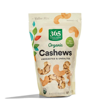 365 By Whole Foods Market, Cashews Unroasted Unsalted Value Size Organic, 20 Ounce