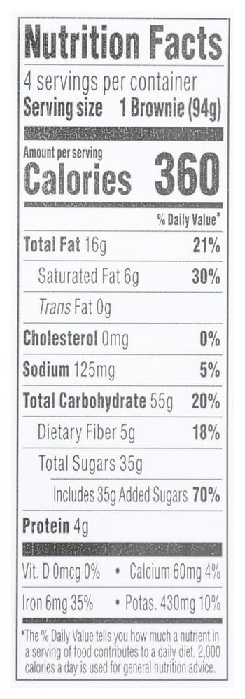 Whole Foods Market Kitchens Vegan Chocolate Brownie, 4 Ct