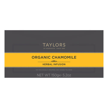Taylors Of Harrogate Organic Chamomile Herbal Tea, 100 Teabags