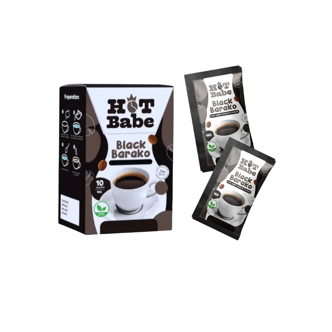 Hot Babe Black Coffee Mix by Kiray Celis (1 Pack, Black Barako)