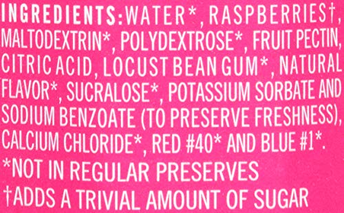 Polaner Sugar Free With Fiber, Seedless Raspberry Preserves, 13.5 Ounce