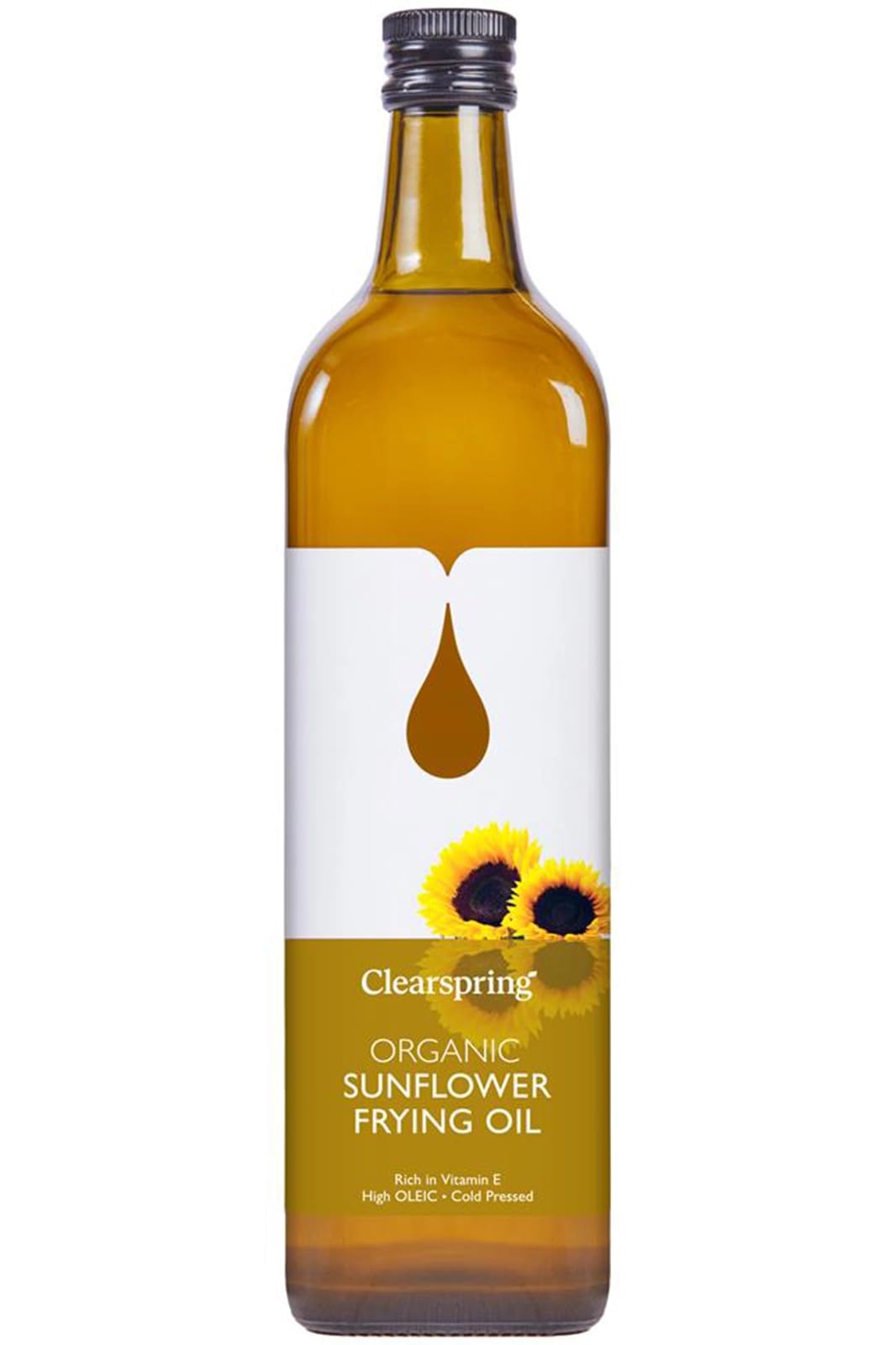 CLEARSPRING Organic Sunflower Frying Oil, 1 LT