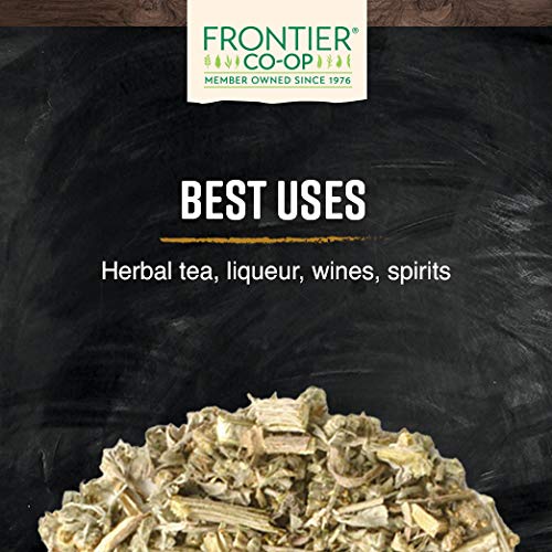 Frontier Co-op Organic Wormwood Herb, Cut and Sifted, 1lb Bulk Bag