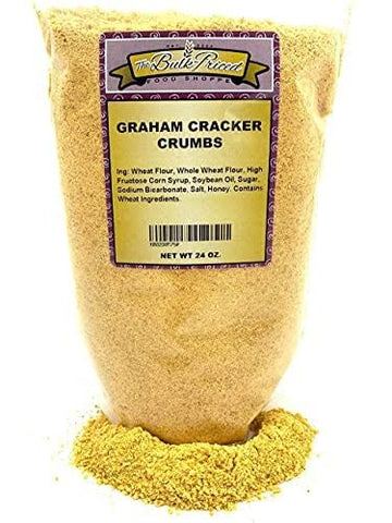 Graham Cracker Crumbs, Bulk Size (1.5 Lb. Resealable Zip Lock Stand Up Bag)