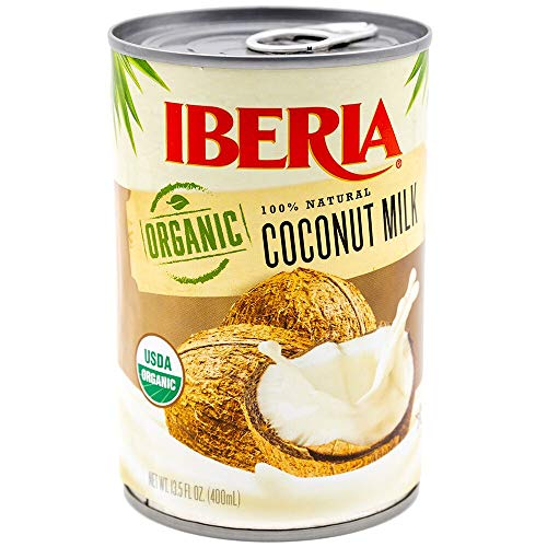 Iberia Organic Coconut Milk, 13.5 fl. oz. (Pack of 12) - Non-Dairy, Vegan, Gluten-Free