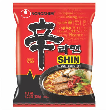 Gourmet Spicy Shin Instant Ramen Noodle 8 Flavor Combo - Korean Ramen Set (8 Pack)