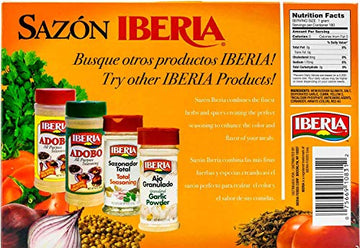 Sazon Iberia Jumbo Pack With Coriander And Achiote 6.34 Oz 36 Packs