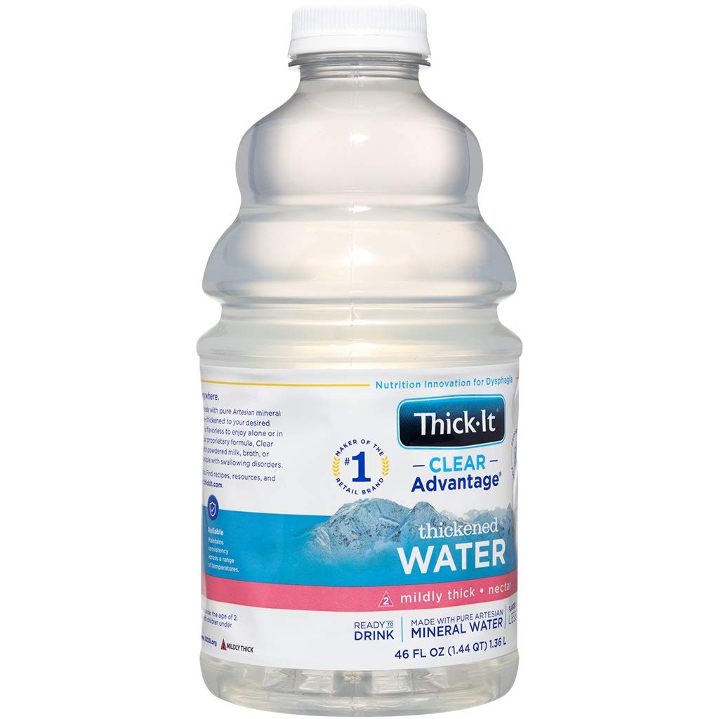 Thick-It Clear Advantage Thickened Water - Nectar Consistency, 46 Oz Bottle (Pack Of 4)