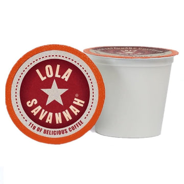 Lola Savannah Almond Bliss Caffeinated Coffee Pods Flavored Coffee In Pod Shaped Containers, 50 Count