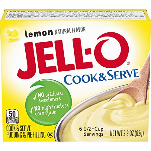 Jell-O, Cook & Serve, Pudding & Pie Filling, Lemon,2.9 Ounce (Pack Of 4)