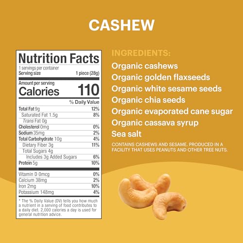 Tosi Variety Pack Protein Bars, Plant Based with Nuts, Gluten-Free Crunchy Snacks, Vegan, Organic, Flax & Chia Seeds, Soy-Free,