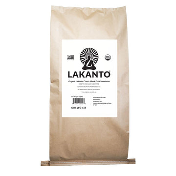 Lakanto Organic Classic Monk Fruit Sweetener with Erythritol - Bulk White Sugar Substitute, Baking, Sugar Replacement (Organic C