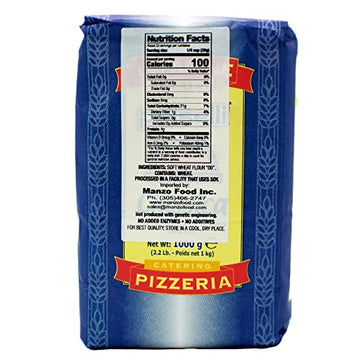 2 Pack, Polselli, Classica, Type 00 Flour, Tipo Oo, All Natural, No Additives, Unbromated, For Pizza, Bread, Pasta, And Baking,