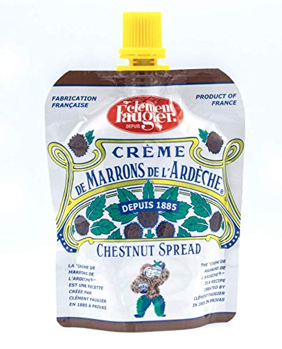 Clement Faugier Chestnut Spread From France 3oz (Pack of 4) Chestnut Jam Pouch | Creme De Marron Chestnut Puree | Chestnut Paste