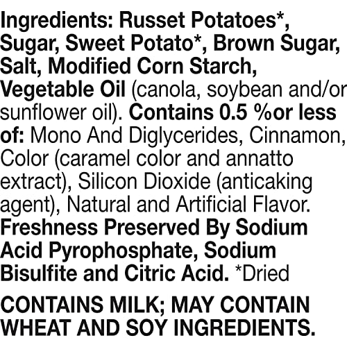 Betty Crocker Sweet Potato Mashed Potatoes, Made with Real Potatoes, 4.5 oz (Pack of 8)
