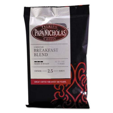 Papanicholas Coffee Pco25184 Breakfast Blend Medium Roast Premium Arabica Coffee Packets (Pack Of 18)