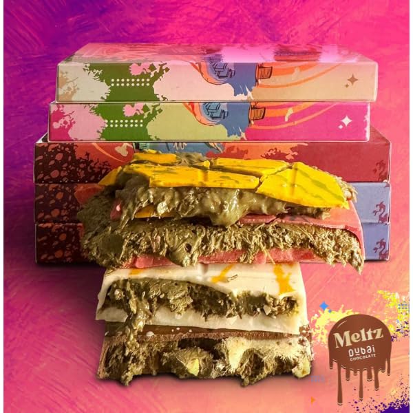 Meltz Chocolate Bar Espresso Vanilla 192g - Filled with Coffee Cream, Rich Milk Chocolate, Individually Wrapped, Brown