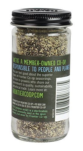 Frontier Co-Op Medium Ground Black Pepper, 1.8 Ounce Bottle, Full-Bodied Flavor And Aroma, Kosher