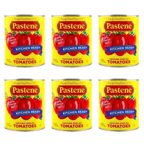 Pastene"Kitchen Ready" Ground Peeled Tomatoes - 28 Oz (6 Pack)