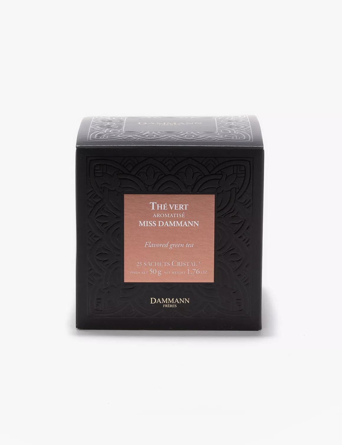 Dammann Freres Sachets Miss Dammann Tea Bags enhanced Gourmet French Green Tea Blend Ginger Passion Fruit Lime Flavors 25 Count (Single Pack)