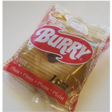 Burry Foodservice Thaw and Sell Sliced Plain Bagel, 3 Ounce -- 48 per case.