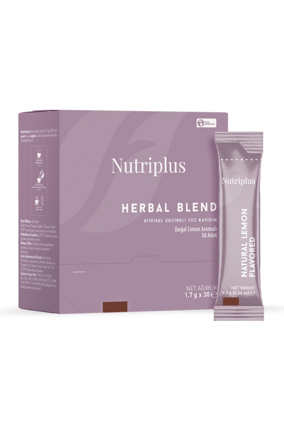 Farmasi Nutriplus Serenity Tea A Fruity Herbal Blend For Body Mind And Soul 30 Servings (Lemon)