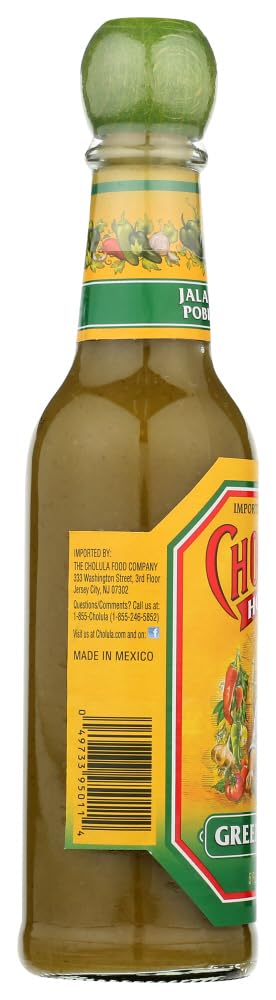 Cholula Green Pepper Hot Sauce, 5 Fluid Ounce - 12 per case.