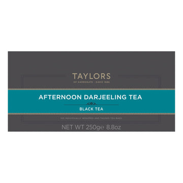 Taylors of Harrogate Afternoon Darjeeling Tea, 100 Count - Premium Loose Leaf, Pack of 1, Perfect for Tea Lovers