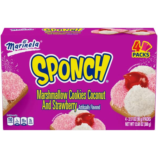 Marinela Sponch Marshmallow Cookies 2 Pack (8 Count)