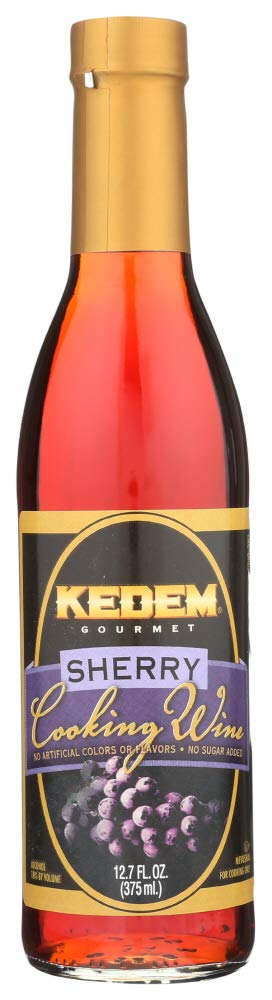 Kedem Gourmet Sherry Cooking Wine, Gluten Free, No Sugar Added, 12.7 Fl Oz