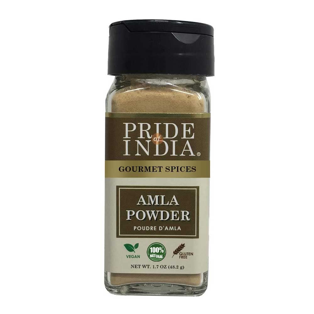 Pride Of India Amla Powder - Gourmet Spice - Antioxidant Rich - 1.7 oz - Gluten Free - Easy to Use