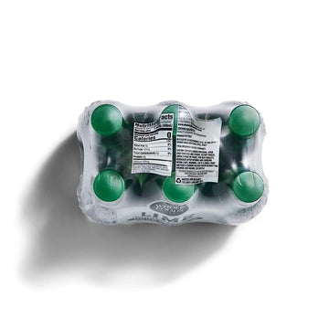 Whole Foods Market Organic Italian Lime Sparkling Mineral Water, 6 Pack, 16.9 Fl Oz - Refreshing & Natural Sparkling Drink