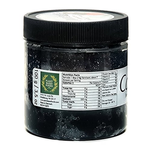 Caviart Award-winning VEGAN Caviar - Black Seaweed Flavor 3.5 oz (Black Caviart)