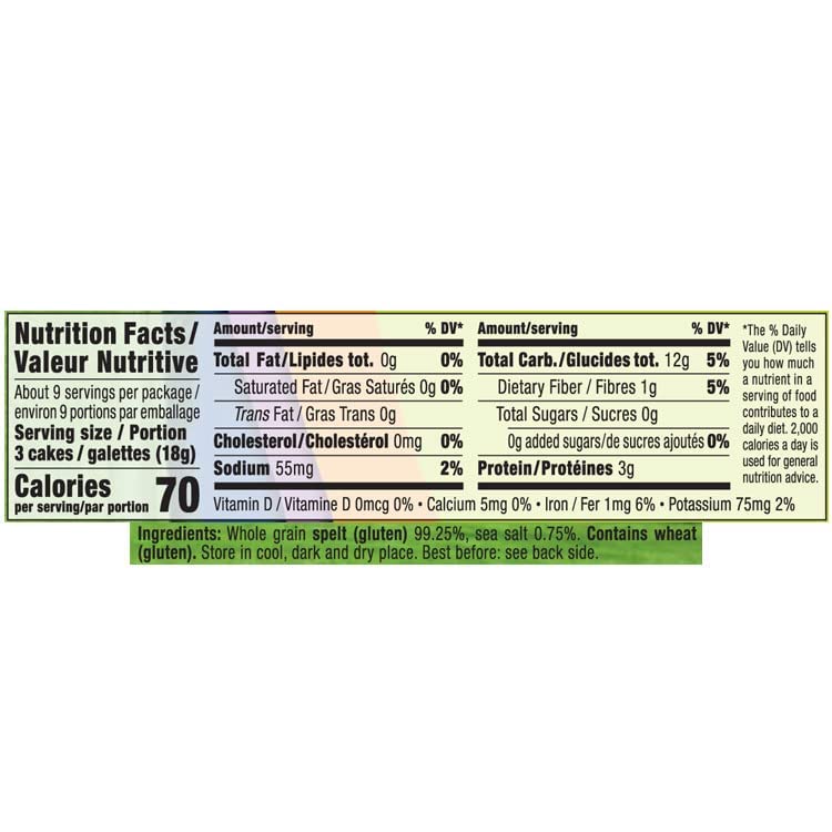 Only Kosher Candy Ultra Thin Whole Spelt Cakes Squares, All Natural Whole Grain Spelt, Non Gmo, Fat Free (Pack Of 12)