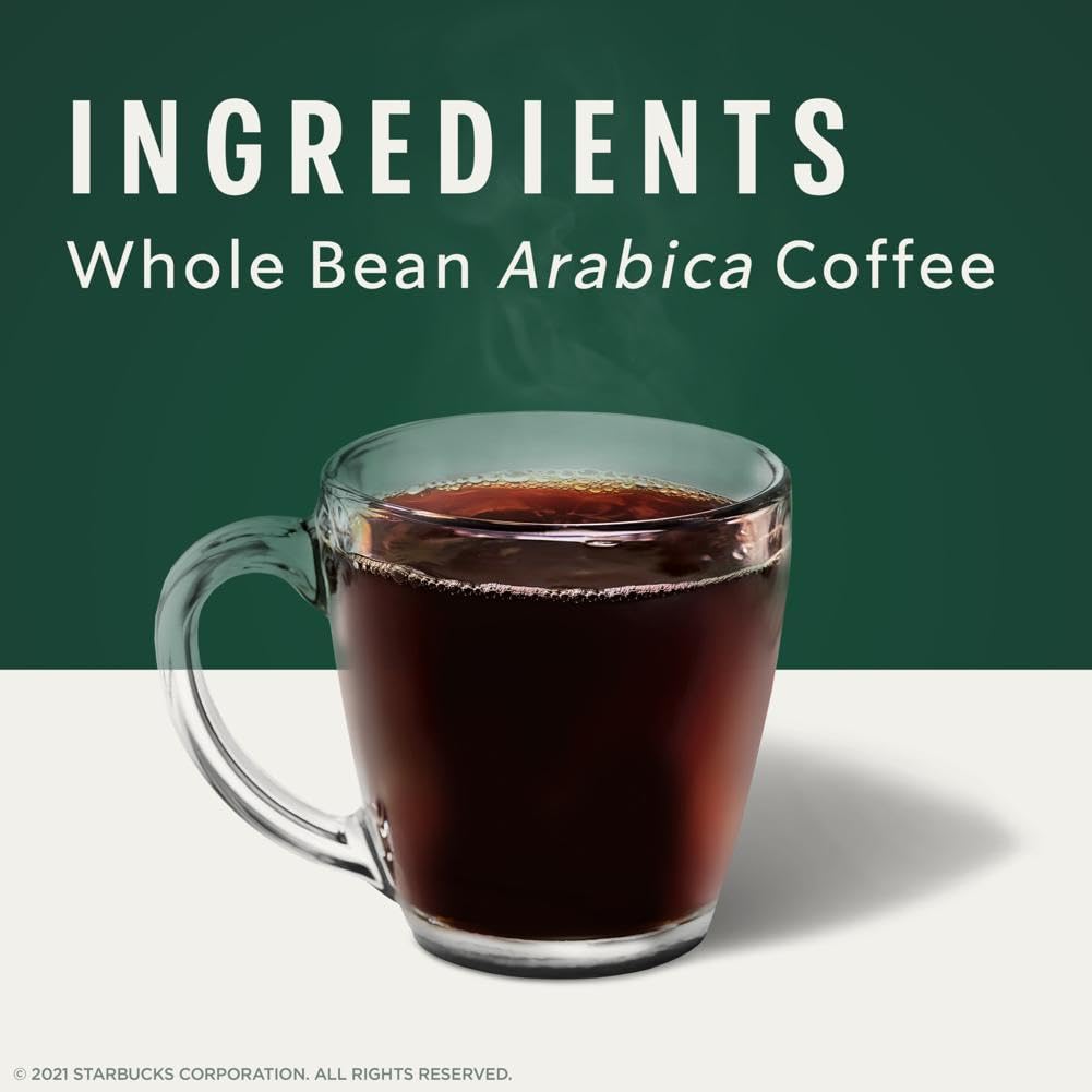 Starbucks Whole Bean Coffee, Dark Roast Coffee, French Roast, 100% Arabica, 1 Bag (18 Oz)