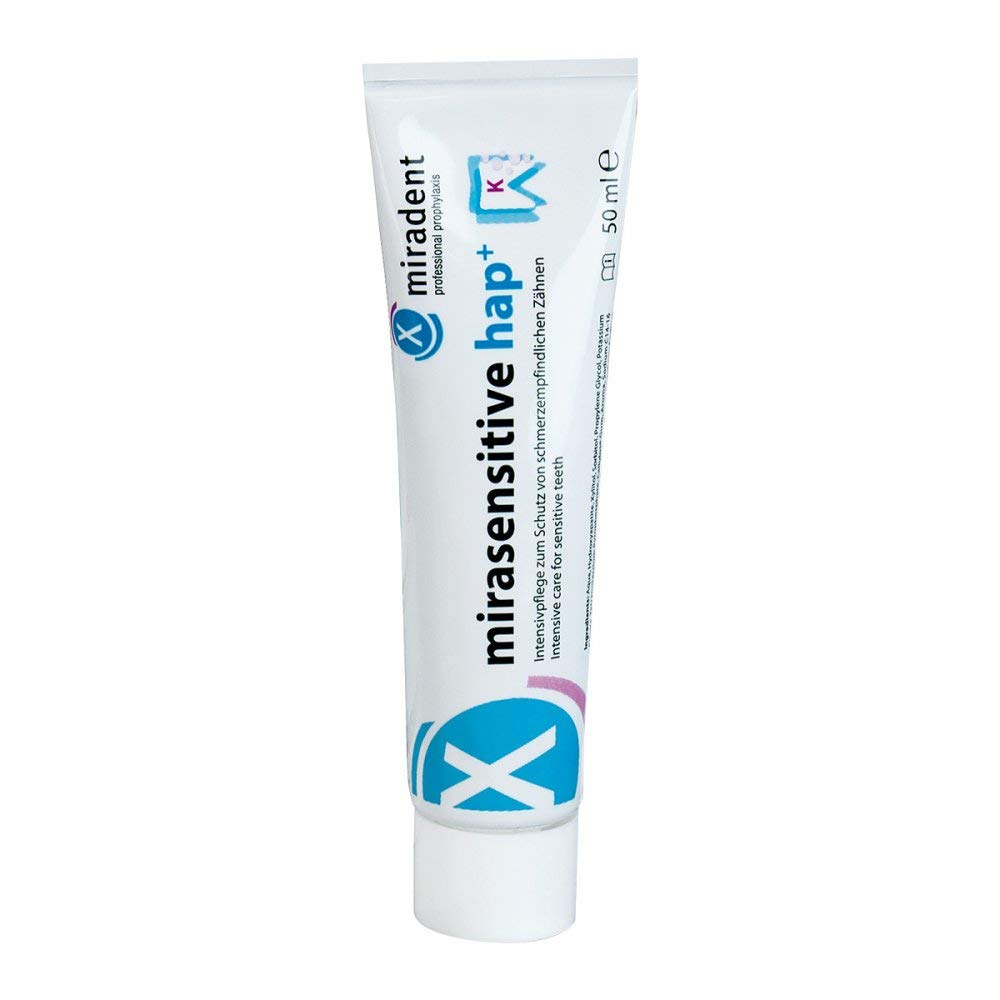 Miradent Toothpaste Mirasensitive Hap+ For Sensitive Teeth 50Ml Tube By Miradent