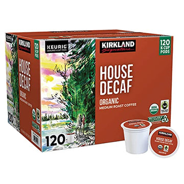 Kirkland Signature Organic House Decaf Coffee K-Cups, 120 Count, 120 Count (Pack Of 1)