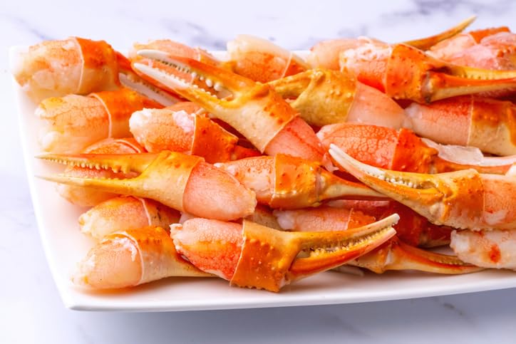 New York Steak & Seafood Snow Crab Mixed Flavor Claws - Frozen Fresh Snow Crab Claws - Wild Caught Frozen Crab Claws (2 Lbs. Approx. 50 Claws)