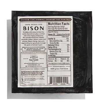 Force Of Nature Meats 100% Grass Fed, Regenerative Bison Grind, 14 oz
