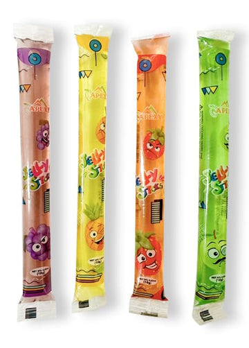 Apexy Jelly Straws, Fruit Jelly Filled Strips, Tiktok Candy Trend Items, Assorted Fruit Jelly Sticks, 15.23Oz (15.23Oz Pack Of 2