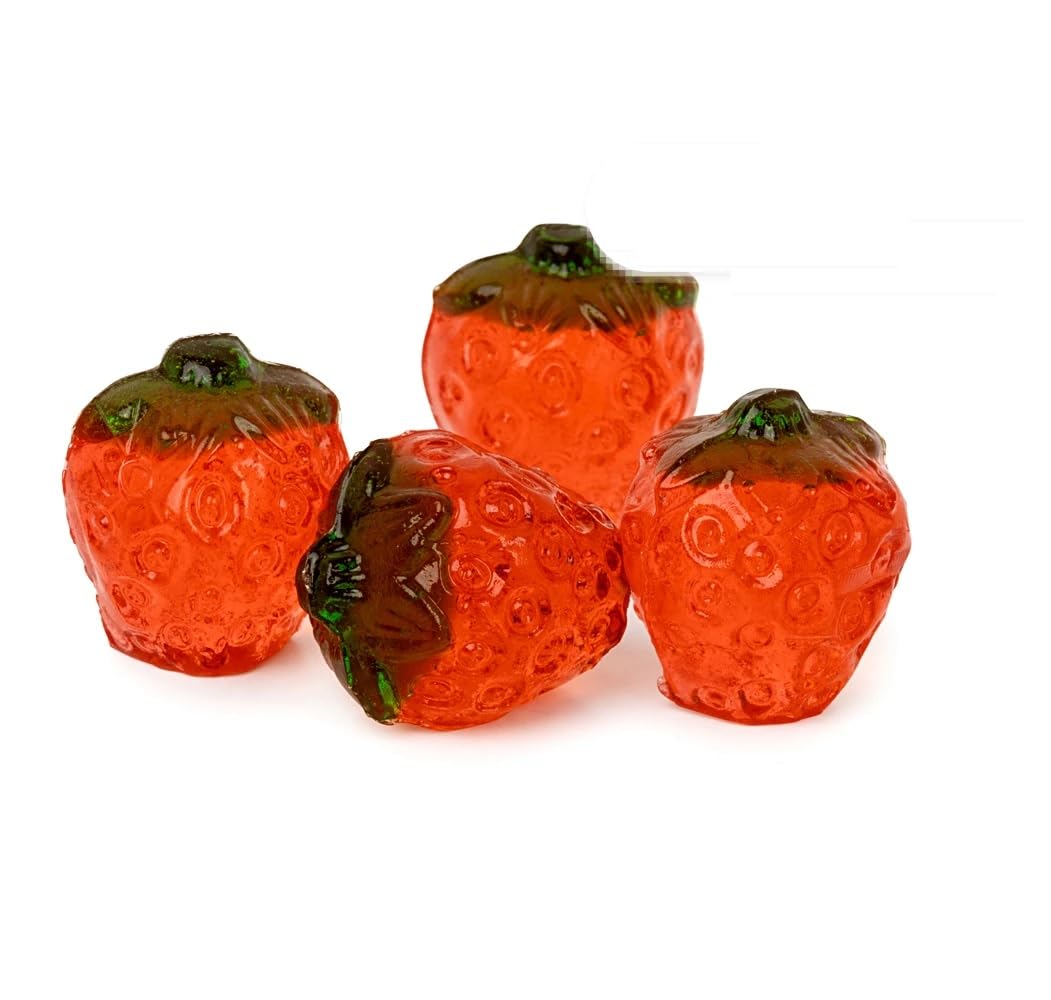 Bayside Candy 3D Strawberry Gummies - Realistic Strawberry-Shaped Gummies with Fruit Flavor (3LB)