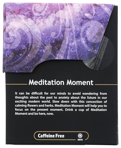 Buddha Teas Organic Herbal Tea - Meditation Moment - Caffeine Free - 18 Count - OU Kosher & Non-GMO
