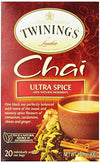 Twinings Of London Ultra Spice Chai Tea Bags, 20 Count (Pack Of 1)