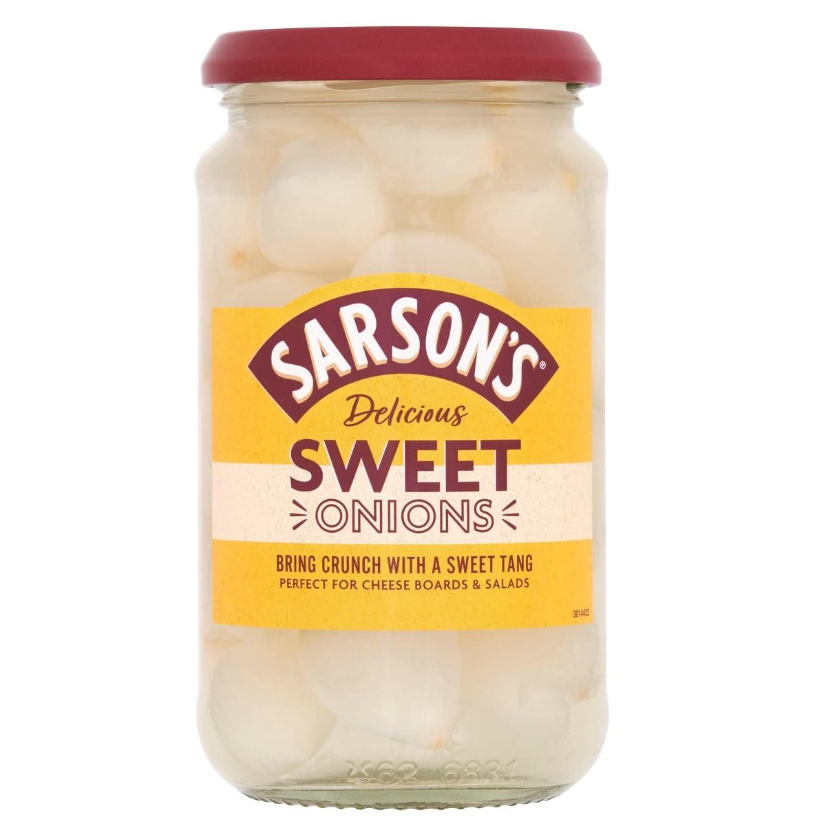 Generic Sarsons Sweet & Mild Silverskin Onions 460G (Pack Of 1)
