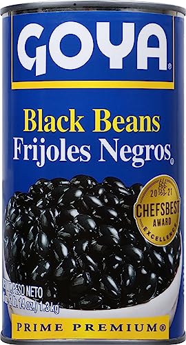 Goya Foods Black Beans, 46 Ounce (Pack Of 12)