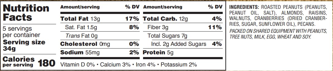 Gurley'S Golden Recipe Hearty Hiker Trail Mix, Energy Boosting, 5 Oz