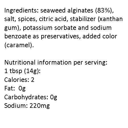 Caviart Award-Winning Vegan Seaweed Caviar 3.5 Oz (Orange)