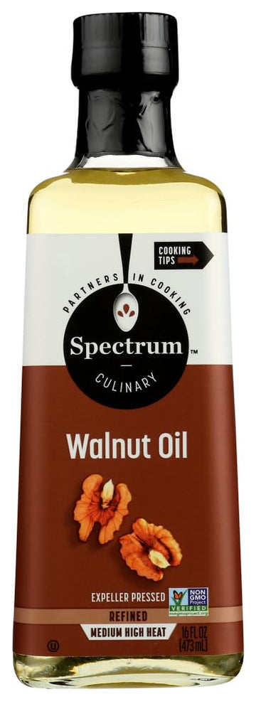 Spectrum Naturals Refined Walnut Oil - Case Of 12 - 16 Fl Oz(D0102H5K042)