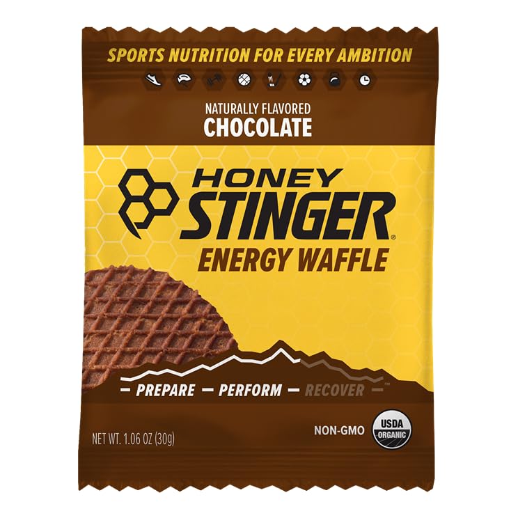 Honey Stinger Organic Chocolate Waffle | Energy Stroopwafel for Exercise, Endurance and Performance | Sports Nutrition for Home
