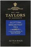 Taylors Of Harrogate, Tea; Scottish Breakfast - 50 Teabags, Pack Of 6